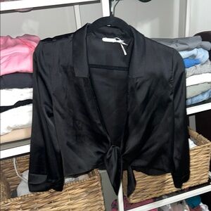 Urban Outfitters Tie Silk Top